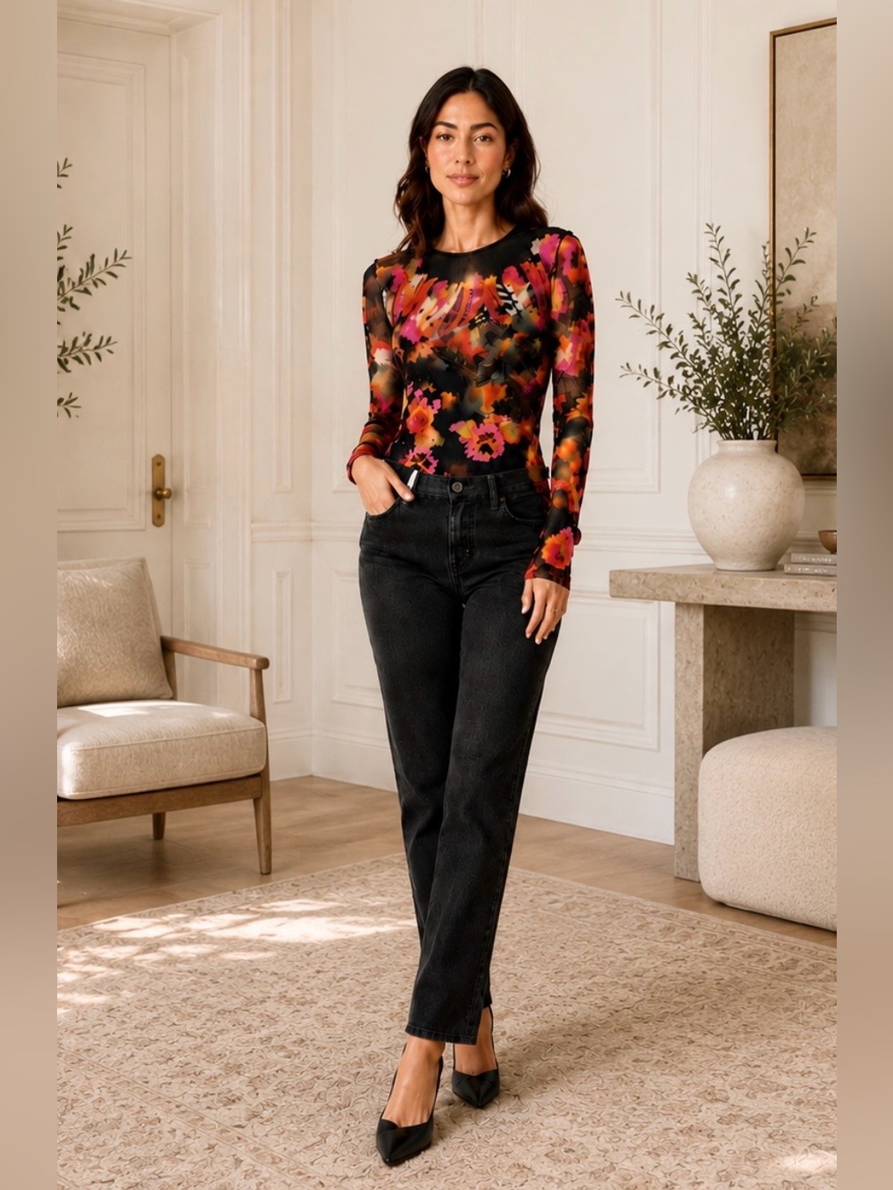 FUZZI DRESSY TOP MULTICOLOUR SIZE ITM/10US